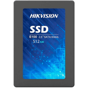 Disque HIK VISION HS-SSD-E100/512G SSD 512GB/3D NAND/SATA III 6 Gb/s SATA II 3 Gb/s Up to 550MB/s read speed, 480MB/s write speed