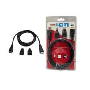 Kit câble HDMI M/M+ADAPT mini+micro HDMI CAPSYS