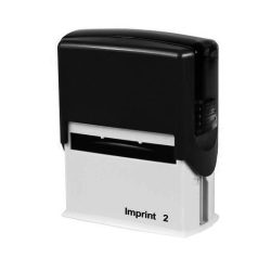Tampon Texte Imprint2 Noir, Cassette Encrage Bleu, 47*18mm