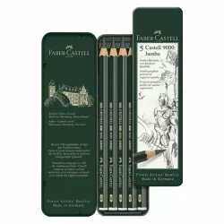 crayon-graphite-castell-9000-jumbo-boite-metal-x5-faber-castell-ref-119305_jpg.webp